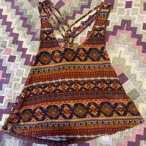 Patterned tank top/crop top